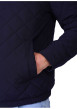 Thumbnail Blouson marine uni avec une coupe droite et un logo brodé à la poitrine - Image 4
