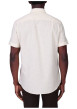 Thumbnail Chemise en coton et lin mélangé jaune unie avec une coupe droite - Image 2