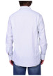 Thumbnail Chemise en coton biologique bleu ciel à rayures et avec une coupe droite - Image 2