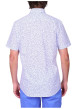Thumbnail Chemise en coton biologique blanche unie à une coupe droite avec un col boutonné - Image 2