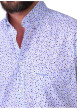 Thumbnail Chemise en coton biologique blanche unie à une coupe droite avec un col boutonné - Image 4
