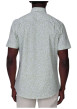 Thumbnail Chemise en coton biologique kaki unie avec une coupe droite et un col à revers - Image 2