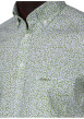 Thumbnail Chemise en coton biologique kaki unie avec une coupe droite et un col à revers - Image 4