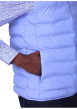 Thumbnail Doudoune bleu ciel uni avec une coupe droite et un col montant - Image 3
