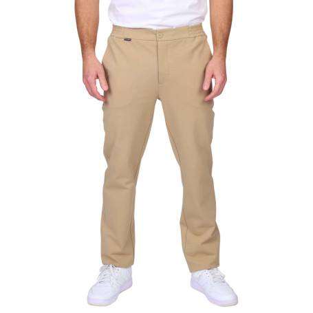 Pantalon jogging beige uni avec une coupe...