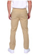 Thumbnail Pantalon jogging beige uni avec une coupe droite et une taille élastiquée - Image 2