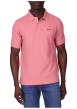 Thumbnail Polo en coton biologique rose uni avec une coupe droite et un col boutonné