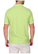 Thumbnail Polo en coton biologique vert uni avec une coupe droite et un col boutonné - Image 2
