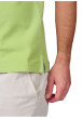 Thumbnail Polo en coton biologique vert uni avec une coupe droite et un col boutonné - Image 3