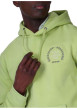 Thumbnail Sweat vert uni avec une coupe droite et une poche kangourou à l'avant - Image 3
