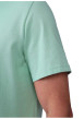 Thumbnail T-shirt en coton biologique vert d'eau uni avec une coupe droite et un col rond - Image 3