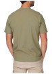 Thumbnail T-shirt en coton biologique kaki uni avec une coupe droite et un col rond - Image 2