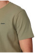 Thumbnail T-shirt en coton biologique kaki uni avec une coupe droite et un col rond - Image 4