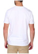 Thumbnail T-shirt en coton blanc uni avec une coupe droite et un col rond - Image 2