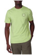 Thumbnail T-shirt en coton vert uni avec une coupe droite et un col rond