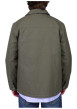 Thumbnail Blouson en coton kaki uni avec une coupe droite et un col à revers - Image 2