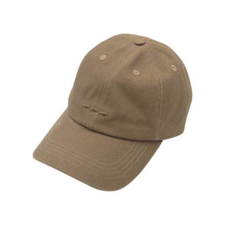 Casquette en coton biologique marron unie avec...