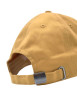 Thumbnail Casquette en coton biologique moutarde unie avec une fermeture strapback - Image 2