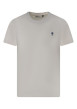 Thumbnail T-shirt en coton écru uni pourvu d'une coupe droite et d'un col rond
