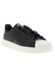 Thumbnail Baskets noires à talon plat avec des lacets et une semelle blanche - Image 3