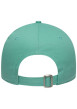 Thumbnail Casquette en coton turquoise unie avec une fermeture en strapback - Image 2