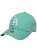 Thumbnail Casquette en coton turquoise unie avec une fermeture en strapback - Image 4