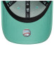 Thumbnail Casquette en coton turquoise unie avec une fermeture en strapback - Image 5