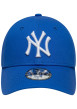 Thumbnail Casquette en coton bleue unie avec une fermeture en strapback