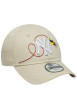 Thumbnail Casquette en coton beige à imprimé avec une bande auto-agrippante - Image 3