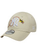 Thumbnail Casquette en coton beige à imprimé avec une bande auto-agrippante - Image 4