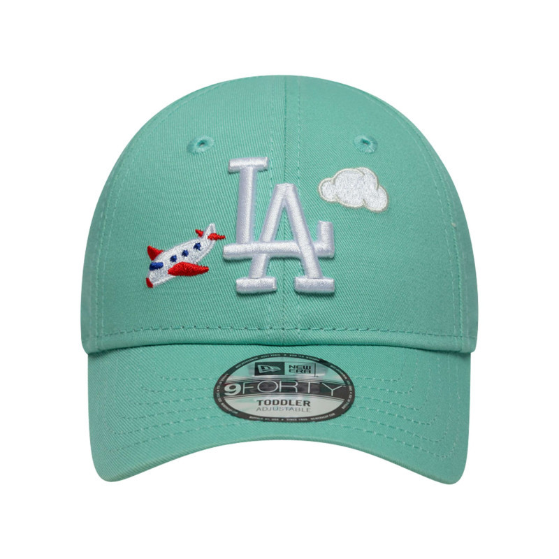 New Era - Casquette En Coton Turquoise à Imprimé Avec Une Bande Auto-agrippante - Bleu Clair New Era - Casquette En Coton Turquoise à Imprimé Avec Une Bande Auto-agrippante - Bleu Clair