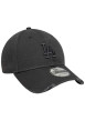 Thumbnail Casquette en coton gris foncé effet abîmé avec une fermeture strapback - Image 3