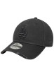 Thumbnail Casquette en coton gris foncé effet abîmé avec une fermeture strapback - Image 4