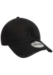 Thumbnail Casquette en coton noire effet abîmé avec fermeture strapback - Image 3