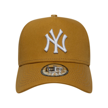 Casquette en coton jaune unie avec une...