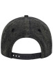 Thumbnail Casquette noire unie effet délavé avec une fermeture snapback - Image 2
