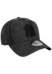 Thumbnail Casquette noire unie effet délavé avec une fermeture snapback - Image 3