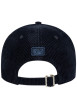 Thumbnail Casquette en coton marine unie avec une fermeture à strapback - Image 2