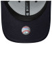 Thumbnail Casquette en coton marine unie avec une fermeture à strapback - Image 5