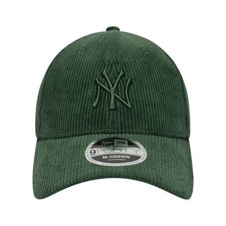 Casquette en coton verte unie avec une...