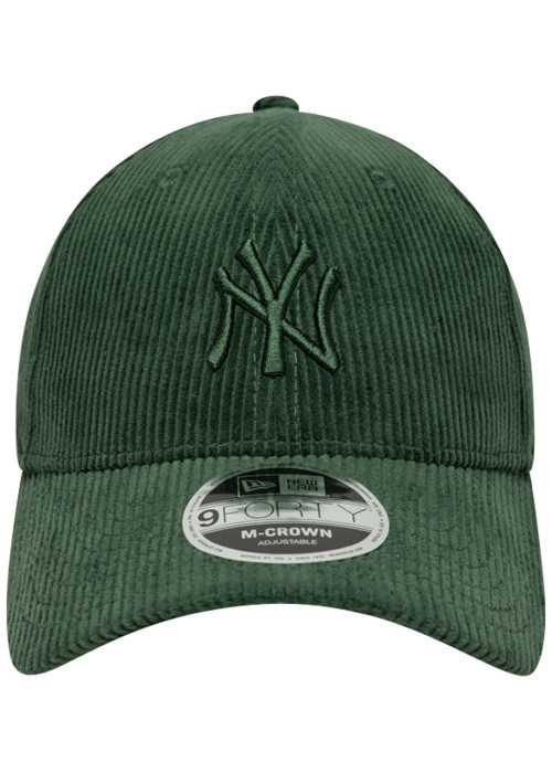 Casquette en coton verte unie avec une fermeture à strapback