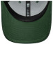 Thumbnail Casquette en coton verte unie avec une fermeture à strapback - Image 5