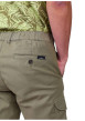 Thumbnail Short chino en coton kaki uni avec des poches passepoilées à l’arrière - Image 3