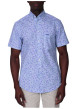 Thumbnail Chemise en coton biologique bleu fantaisie avec une coupe droite