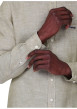Thumbnail Chemise en lin kaki unie avec une coupe droite et un col boutonné - Image 4