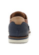 Thumbnail Sneakers en cuir cognac à talon plat et des surpiqûres marine - Image 6