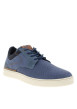 Thumbnail Sneakers en cuir bleues à talon plat avec des lacets ronds marine - Image 3