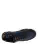 Thumbnail Sneakers bleu marine à talon plat avec des lacets et un zip latéral - Image 4