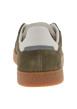 Thumbnail Tennis kaki en cuir à talon plat avec des lacets et revêtement doux - Image 6