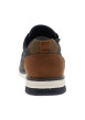Thumbnail Sneakers bleu marine à talon plat avec des lacets et un zip latéral - Image 6